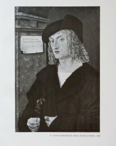 1947 - Hans Burgkmair - Hans Schellenberg, Selbstbildnis, alter Druck